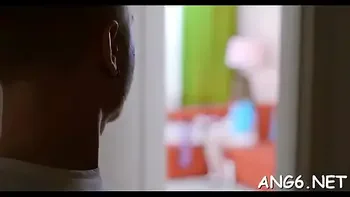 Magnificent redhead barely legal honey Angel gets her cuch torn apart