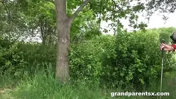 Caught my GrandParents Fucking in the Bushes after Golf