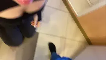 18 years old redhead from Tinder sucks older man with big fat cock on the first date