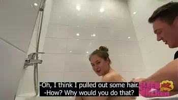 STEPFATHER AND STEPDAUGHTER ALONE IN THE BATHROOM