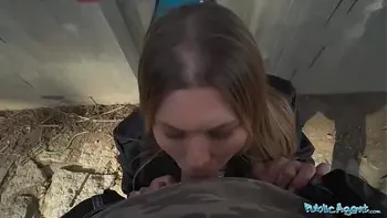 Public Agent Zlata Shine and her world class perfect boobs fucked by a stranger with a big dick