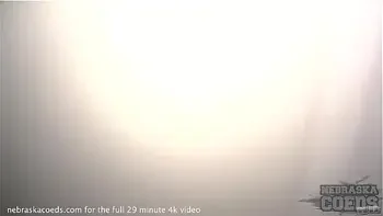 exhibitionist college girl flashing and showing her body outdoors