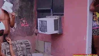 AFRICAN PASTOR'S DAUGHTER RIDING TWO CHURCH MEMBERS AFTER EVANGELISM