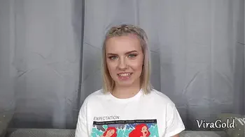 First Anal for Cute 18yo Chubby August with Rimming, Cum in Mouth and Welcome to Porn VG142