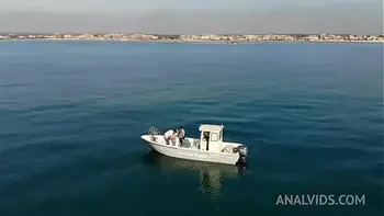 Double penetration on the boat with Rebecca Volpetti MS002