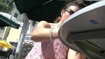 Upskirt Wife 26 Part 1 - Helena Price lets random voyeurs look up her skirt in public!  She likes to flash!