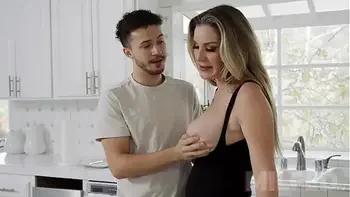 Step Mom Talking on the Phone with my sDad while She Blows Me — MILFED