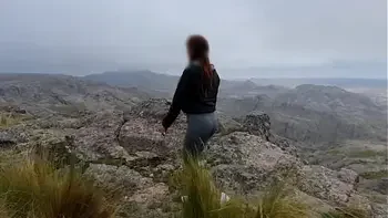 Naughty amateur lovers - handjob in car and outdoor pussy fuck