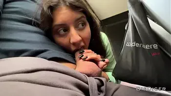 A stranger girl jerked off and sucked my dick in a public bus full of people