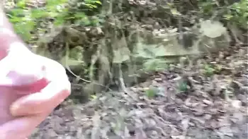 Hiking with a hard dick