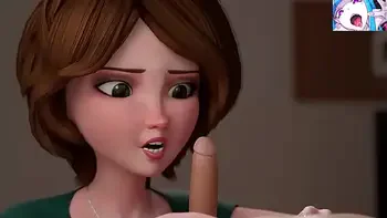 Aunt Cass x Hiro on Big Dick No. 6 Inches. 3D Porn  uncensored.