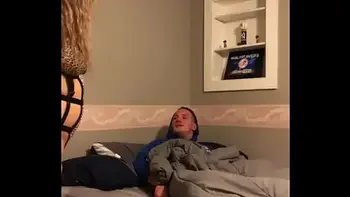 Stepsister walks in on stepbrother jerking off - dirty dannybear