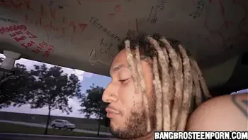 Cute amateur gets in the bus to suck and fuck