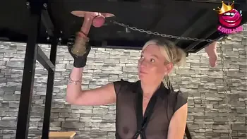 Milking table ruined orgasms session