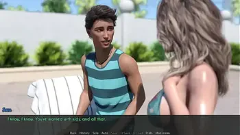 A Wife And StepMother (AWAM) #14b - Sunbath With Sam - Porn games, Adult games, 3d game
