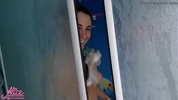 I Fuck Beauty after Shower in Various Poses - Cum on Ass