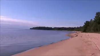 Pretty woman on the beach, sweet blonde))