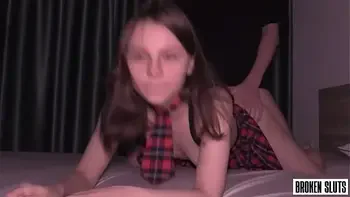 College Cutie Used As A Human Cum Dumpster