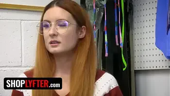 Shoplyfter - Redhead Nerd Babe Shoplifts From The Wrong Store And LP Officer Teaches Her A Lesson