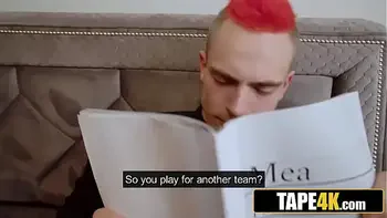 Two Hot Russian Teens Giving Hot Double Rimjob To Stupid Dude