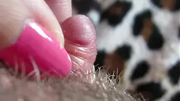 Extreme Closeup On My Huge Pulsating Clit Head