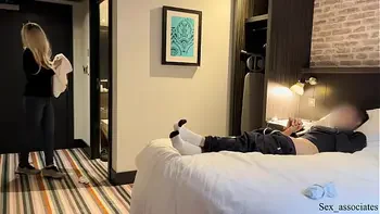 Public Dick Flash. The hotel maid was shocked when she saw me jerking off during room cleaning service but agreed to help me cum