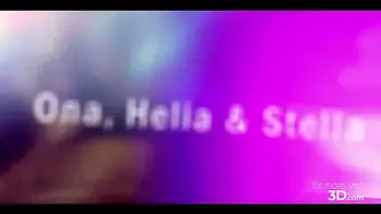 Ona, Helia and Stella - 3D futanari animation porn
