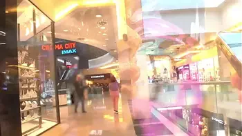 CUMWALK and WETTING in the SHOPPING MALL
