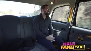 Female Fake Taxi She lets her passenger play with her massive tits