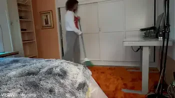 Stepmom Catches You and Says You Have a Nice Cock