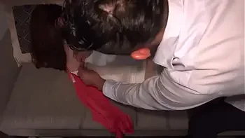 Famous Japanese gravure idol with huge breasts gets her breasts licked while she sleeps