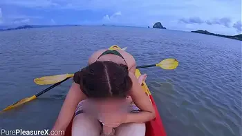 Horny Chick Jumps on Huge Cock in Kayak! Thailand's Wild Story