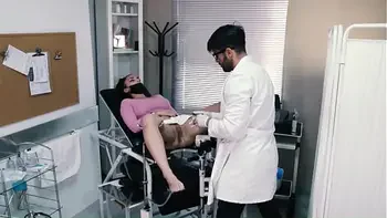 Perverted gynecologist puts his big COCK in my wet pussy as therapy