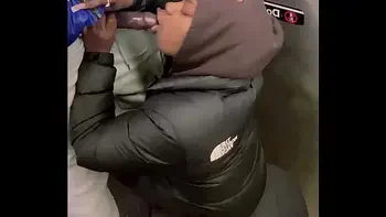 PUBLIC 11INCH BBC SUCKED FAST ON SUBWAY