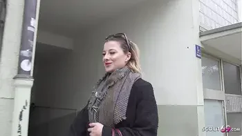 GERMAN SCOUT - German Gamer Girl Mia Minou Pickup for Casting Fuck in Munich