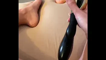 Teeny masturbates the first time with a vibrator and comes hard!