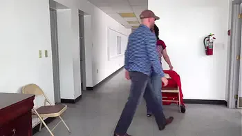 Milf gags on jizz - doctor's waiting room