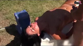 Cum hungry slut gets covered