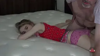 Just calm down and fuck my panties - then you can cum inside me