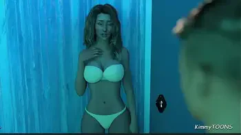 A Wife and stepmom - MILF helps her 18yo neighbour to Masterbate