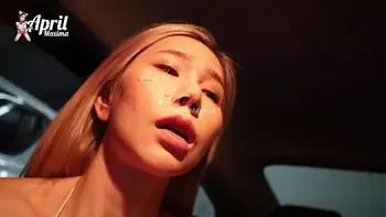 April-Maxima got fucked in the car and kicked out with a facial on the street