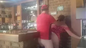 Brunette MILF gets fucked from behind