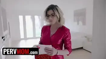 Busty StepMom Cory Chase Strips Down And Gives StepSon His Christmas Present Early - PervMom