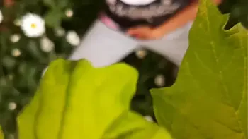 I spy on my neighbor masturbating in the daisies - Girls fly orgasm