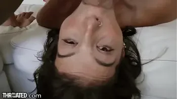 Throated - Latina MILF Slurps & Swallows Cock Whole