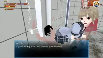 3D FEMDOM GAME: TOILET HUMILIATION DEGRADED AND CHAINED