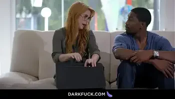 Hot redhead french tutor Penny gets fucked by her black student