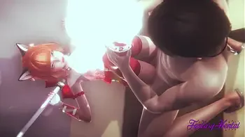 Card Captor Sakura - Sakura in Fucked and cums inside her pussy - Japanese anime video porn