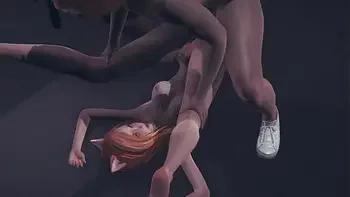 Hentai Uncensored - Two Kitty girls with two boys fucking - Japanese Asian Manga Anime Film Game Porn