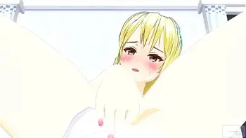 無修正アニメ　JCアナルオナニー